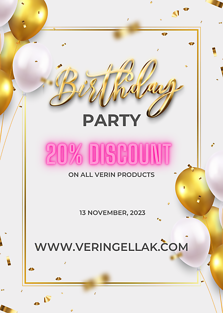 Birthday discount 13 november - Verin Gellak